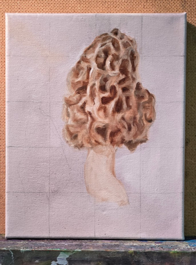 Morel Oil Painting