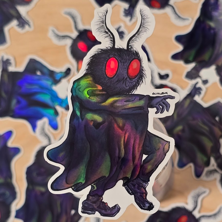 Mothman Funk Sticker