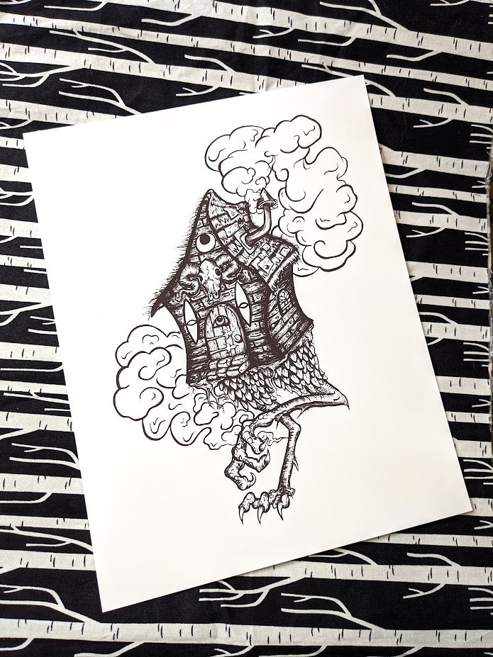 Baba Yaga's House Print