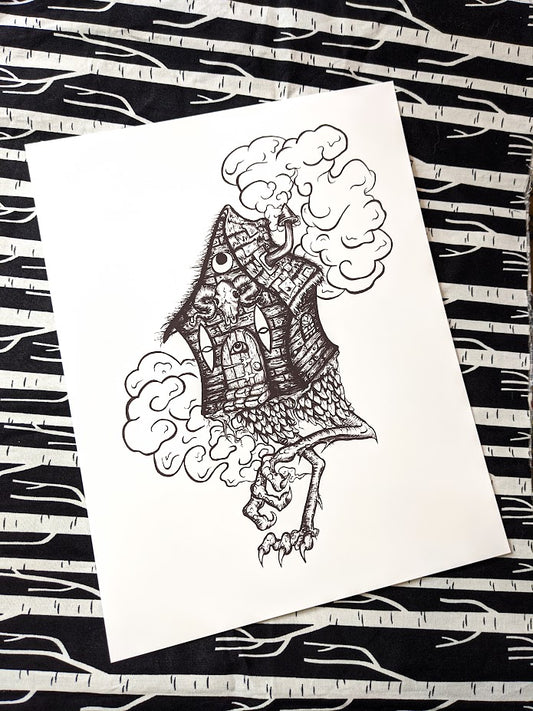 Baba Yaga's House Print