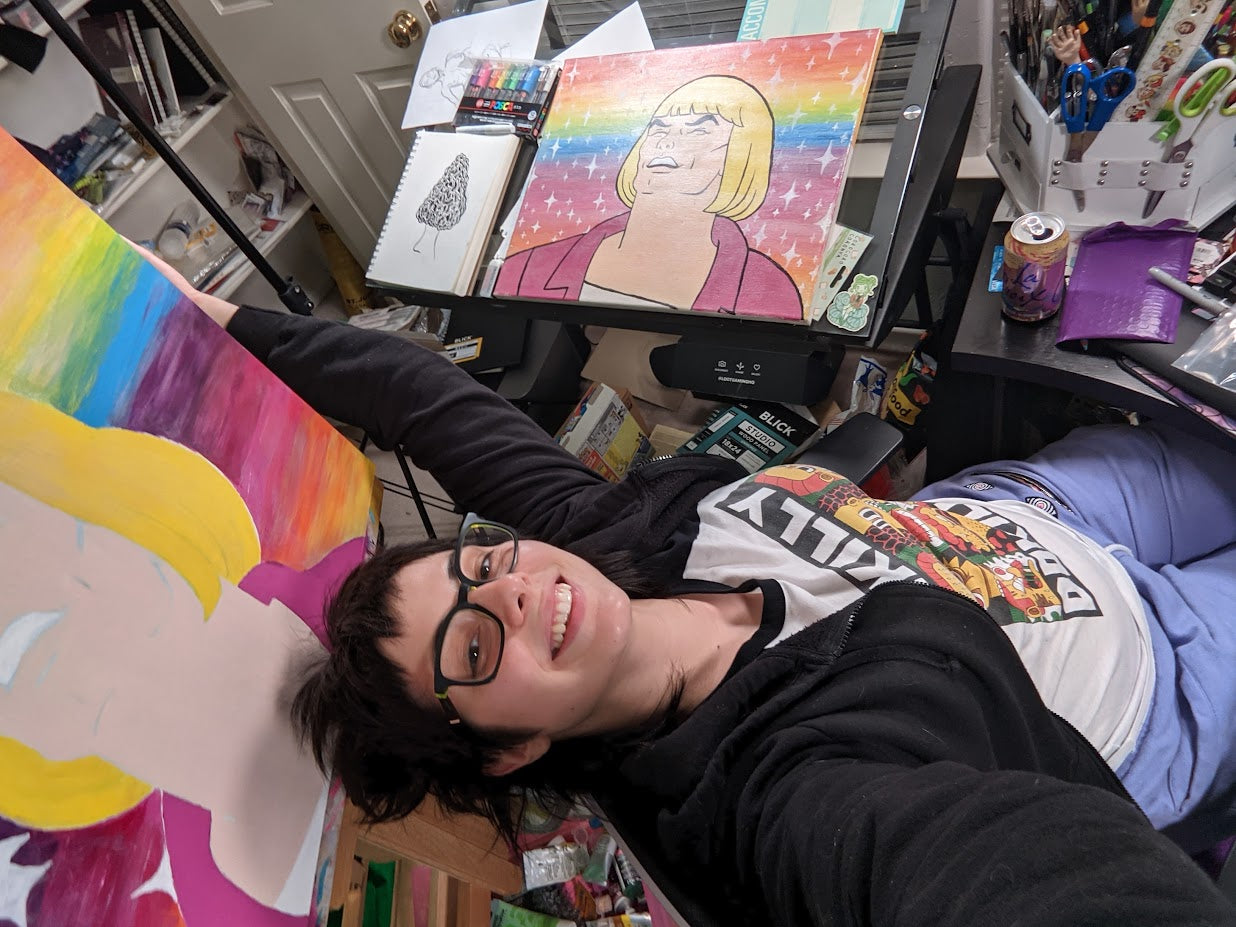 Heya Meme Acrylic Painting