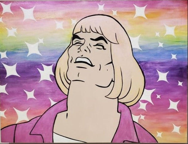 Heya Meme Acrylic Painting