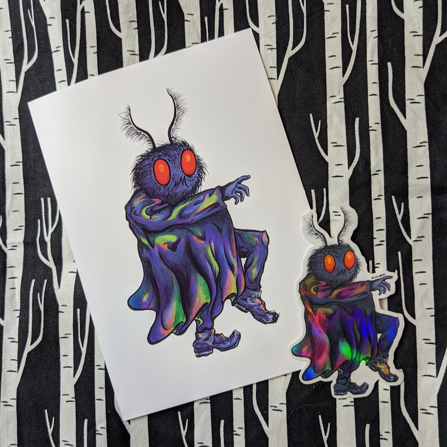 Mothman Funk Sticker