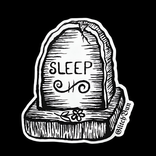RIP Sleep Sticker