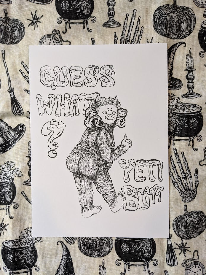 Yeti Butt Print